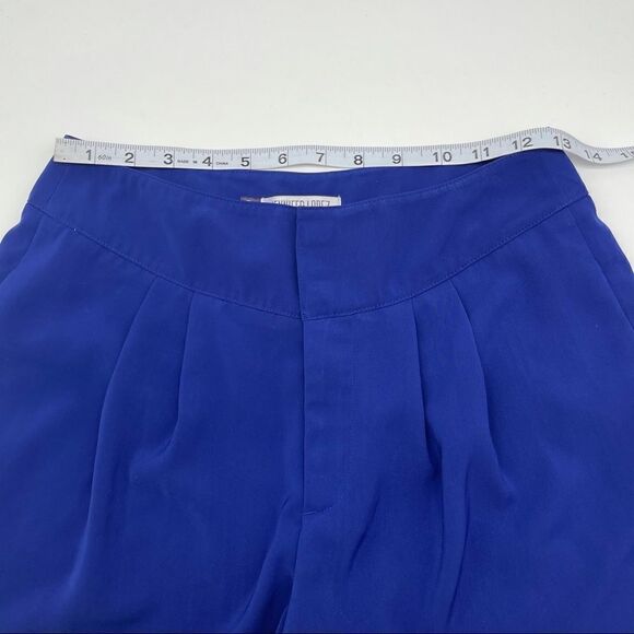Jennifer Lopez Cobalt Blue Pleated Shorts Sz 2 - Picture 7 of 14